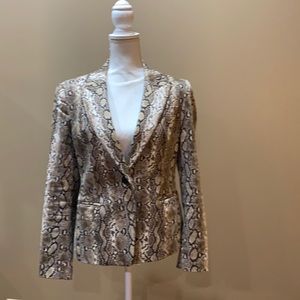 Size 10 Michael Kors Snake Skin print blazer/jacket